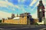 Budova parlamentu a schovaný Big Ben