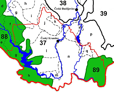 Mapa regionln fytogeografickho lenn