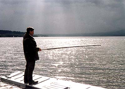 Lipensk� p�ehrada, ryb�� na lovu