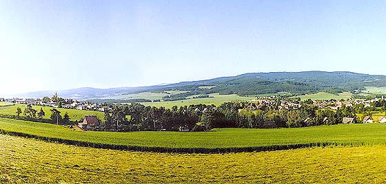 Pohled na panorama Blanskho lesa od Keme