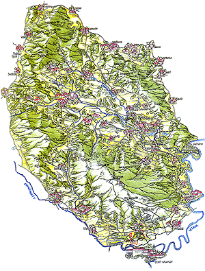 Mapa CHKO Blansk les