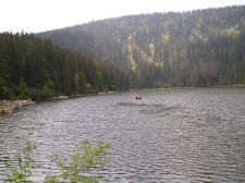 Pohled na Plešné jezero.